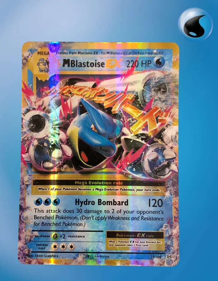 M Blastoise EX 022 108 XY TCG Coleccionistas M blastoise ex 022 108 xy tcg coleccionistas