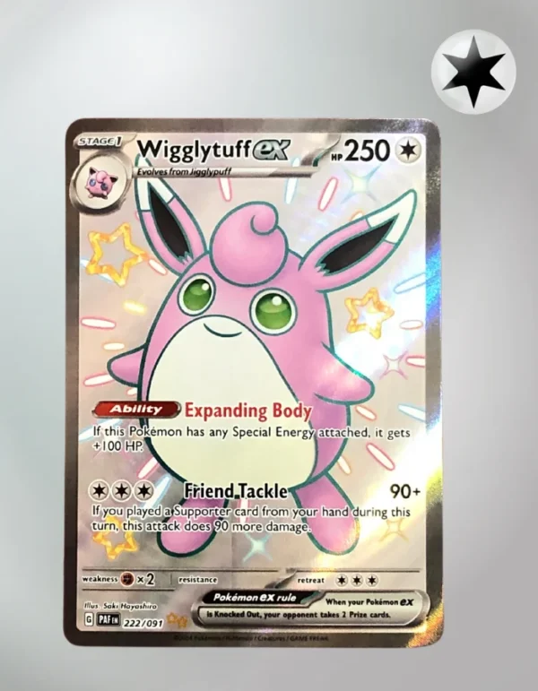 Wigglytuff ex 222/091 Paldean Fates