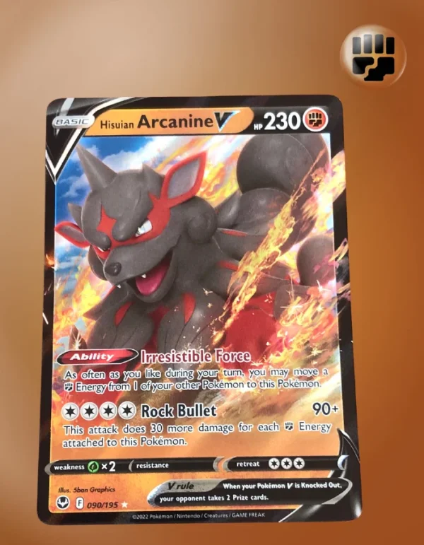 Hisuian Arcanine V 090/195 Silver Tempest