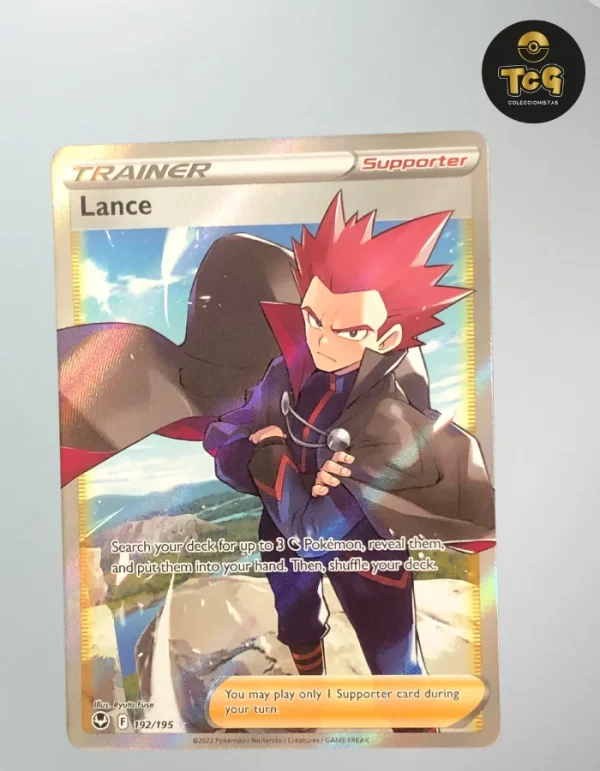 Lance 192/195 – Silver Tempest – Carta Pokémon Full Art Ultra Rara – Olografica