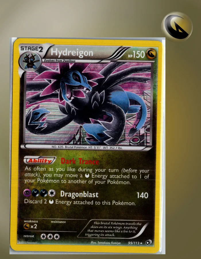 Hydreigon 110/189 Promo Card – Darkness Ablaze, Sealed Near Mint, Pokémon TCG