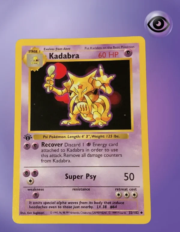 Kadabra Shadowless First Edition