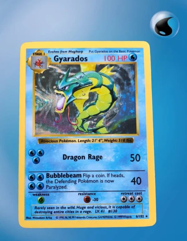 Gyarados Base Set Shadowless 6/102