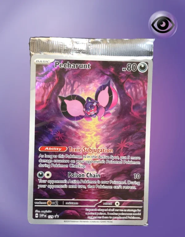 thumbnail image 2 of Pokemon TCG Pecharunt Black Star Promo SVP EN 129 – Shrouded Fable ETB Sealed – Near Mint 2 of 5