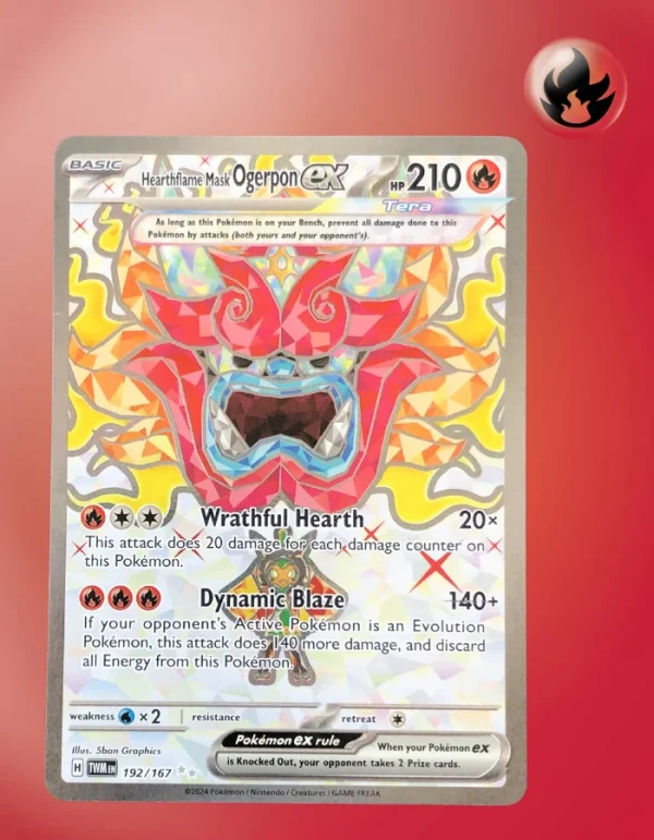 Hearthflame Mask Ogerpon ex 192/167 Twilight Masquerade