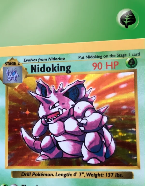 Nidoking Base Set Shadowless 11/102 MP - Imagen 3
