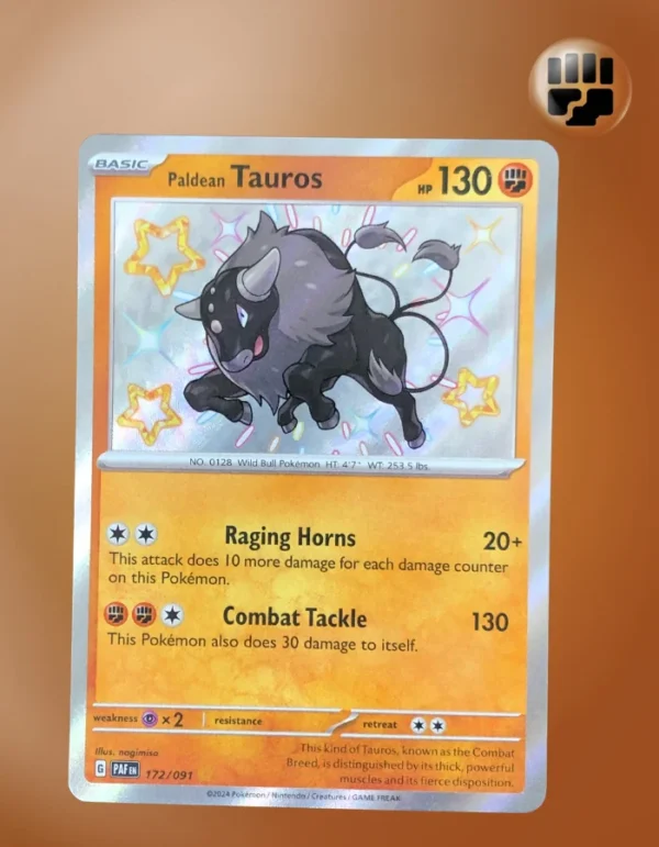 Paldean Tauros 172/091 Paldean Fates