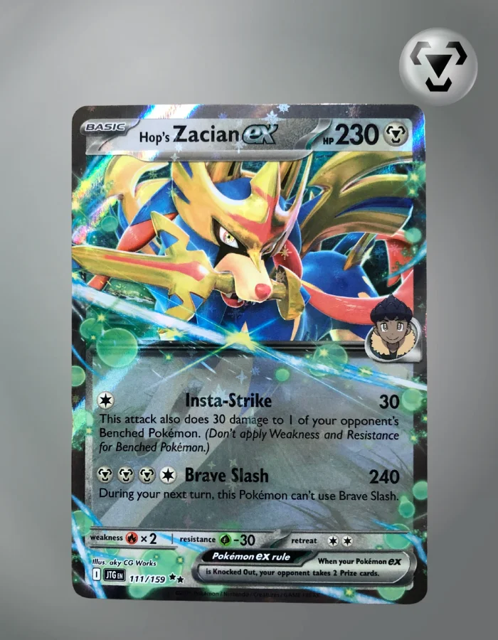 Pokémon - Trading Card Game: Hops Zacian-ex Collection (3 Holographic Promo Cards, 1 Oversized Holographic Card & 4 Booster Packs