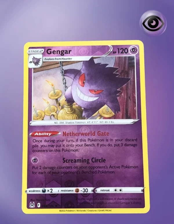 Gengar 066/196 Lost Origins Reverse Holo - TCG Coleccionistas