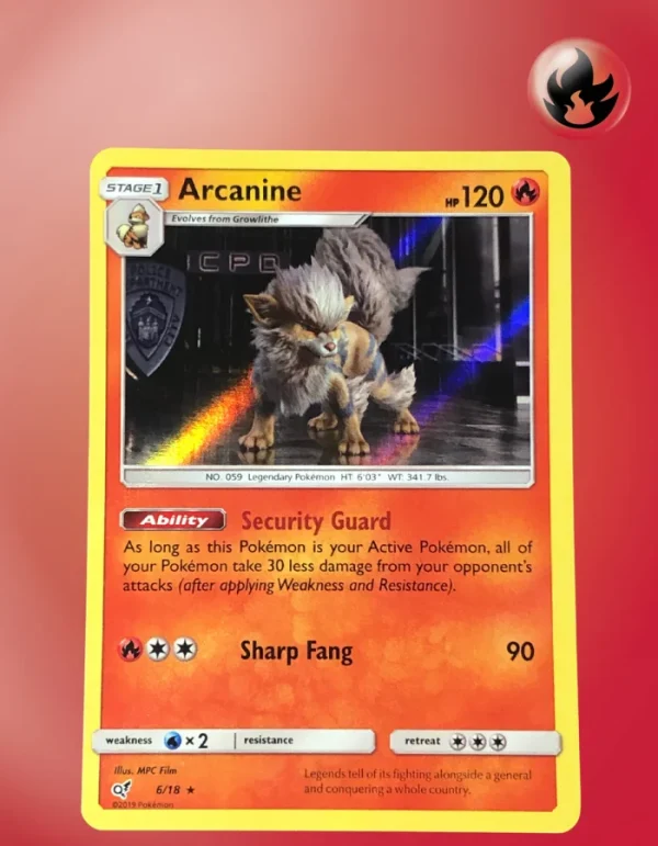 Arcanine 6/18 Detective Pikachu