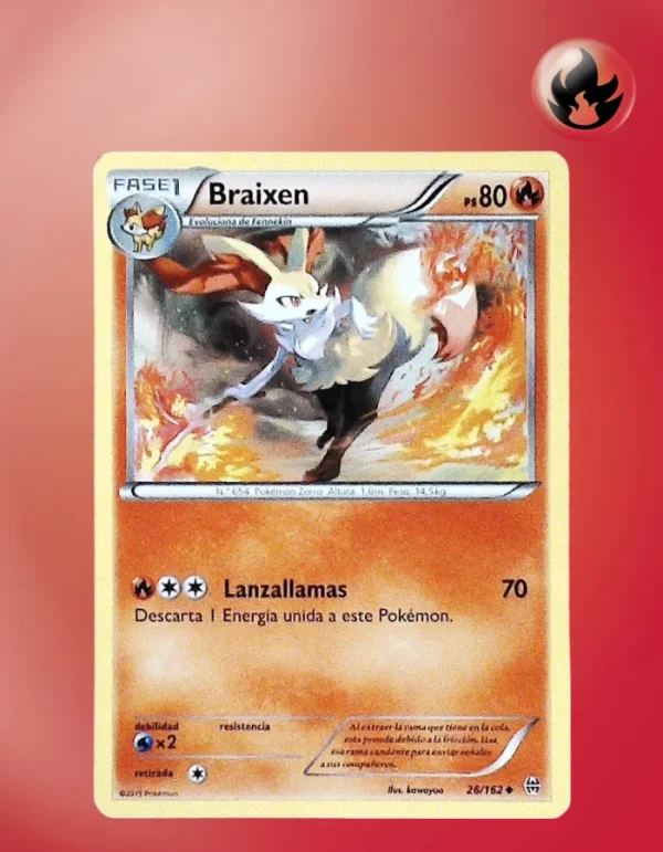 Braixen 26/162 Breakthrough Spanish