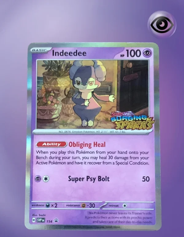 Indeedee Black Star Promos 154 Stamped