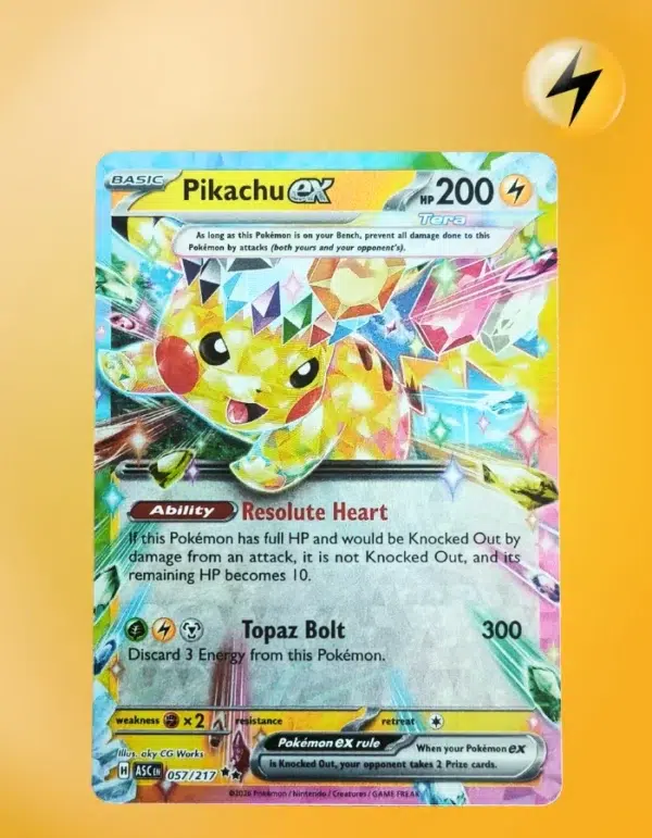 Pikachu ex 057/217 Ascended Heroes